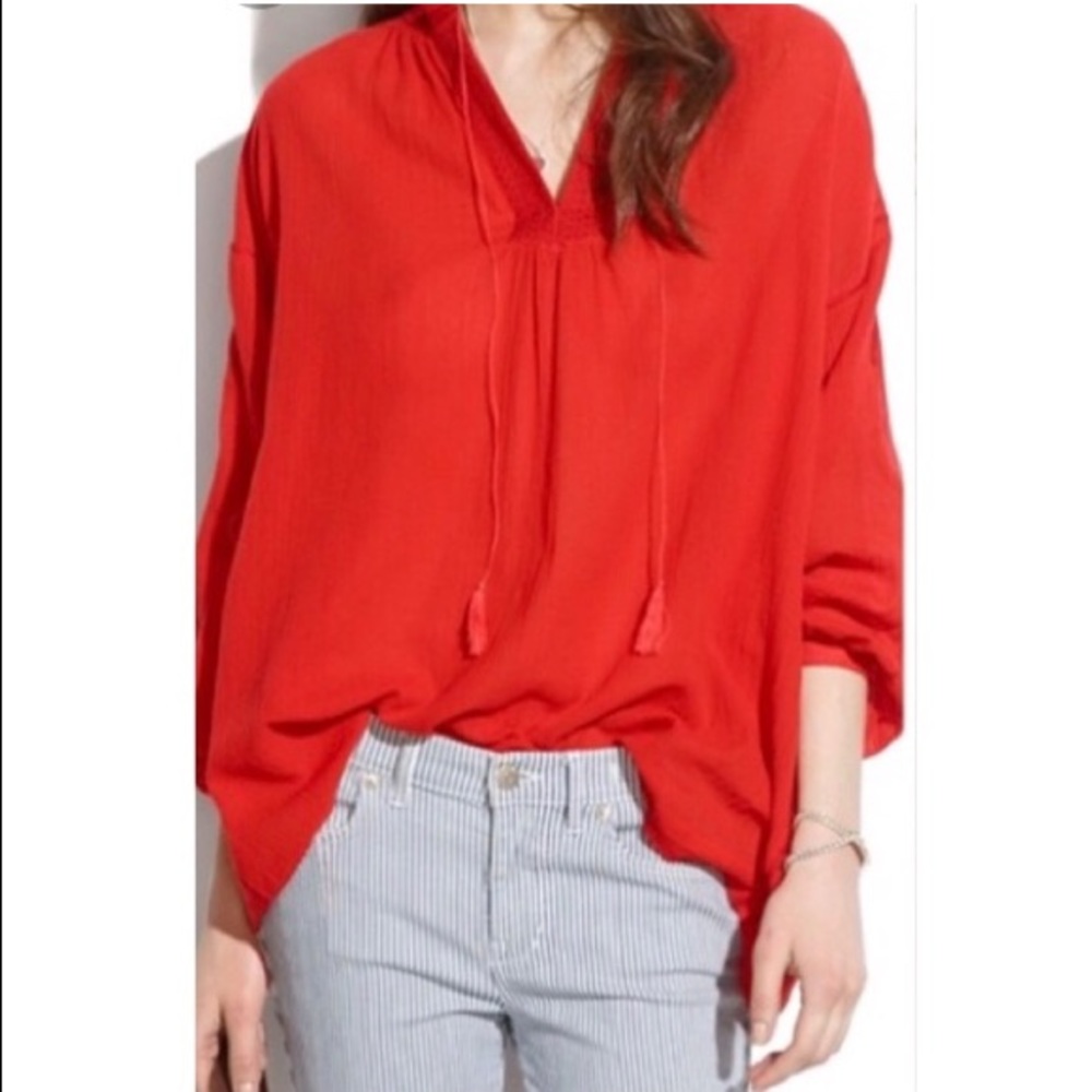 MADEWELL PEASANT TOP